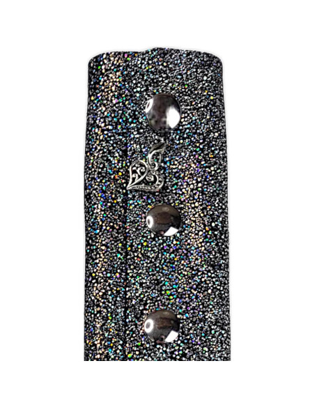 Envoltura de cabello Biker Betty 20 cm cuero brillante