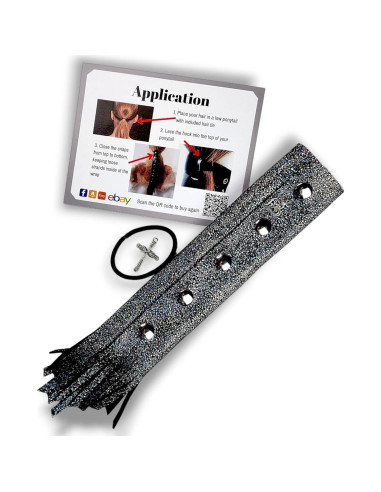 Envoltura de cabello Biker Betty 20 cm cuero brillante