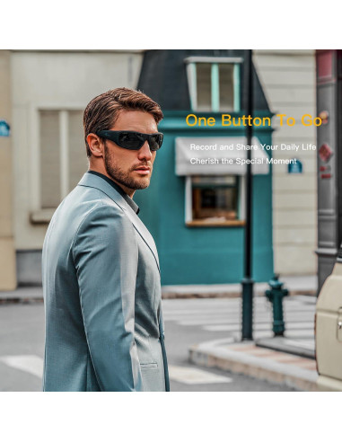 Gafas de Sol Inteligentes OhO 1080P Polarizadas Impermeables