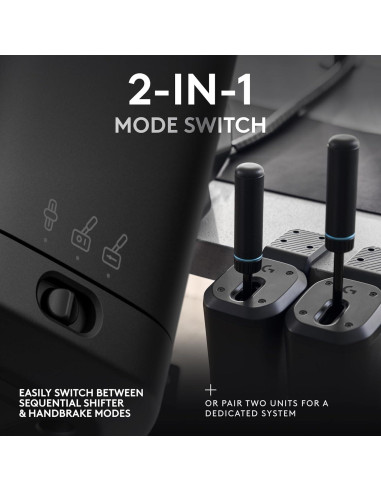 Logitech G RS Shifter y Freno de Mano 2 en 1 para PC