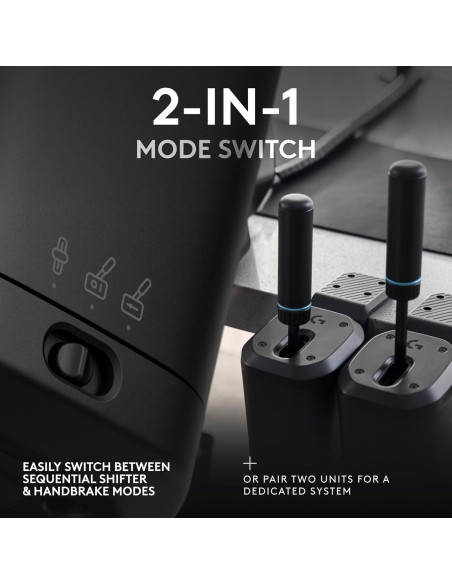 Logitech G RS Shifter y Freno de Mano 2 en 1 para PC