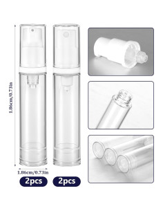 Botellas de Bomba Vacío Reutilizables Aiyorse 10ml 4 Pcs 2