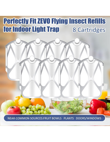 Kit de 8 Recargas Insectos Voladores Compatible ZEVO M364 Max