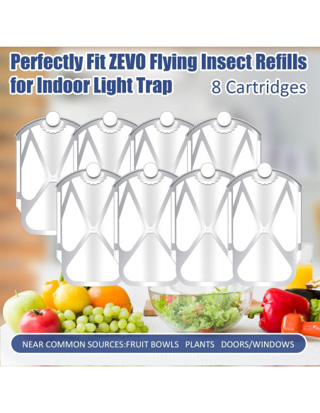 Kit de 8 Recargas Insectos Voladores Compatible ZEVO M364 Max