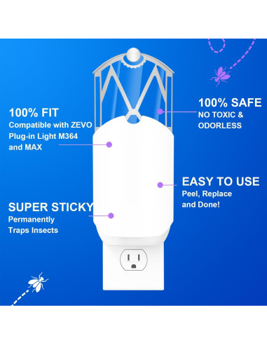 Kit de 8 Recargas Insectos Voladores Compatible ZEVO M364 Max