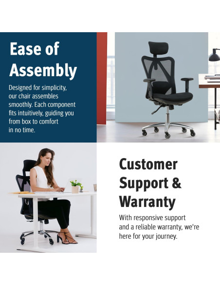 Silla de Oficina Ergonómica Duramont 6 - Ajustable con Soporte Lumbar