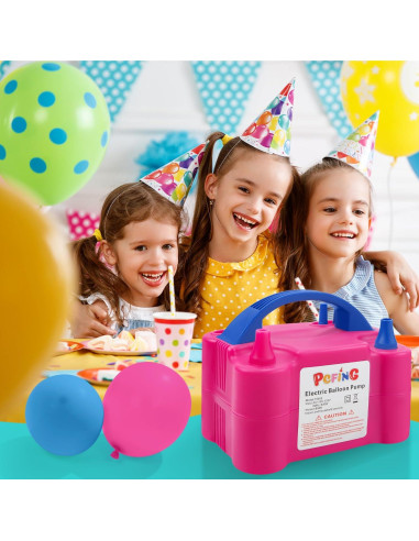Bomba Eléctrica de Globos PCFING, Inflador Portátil 750L/min