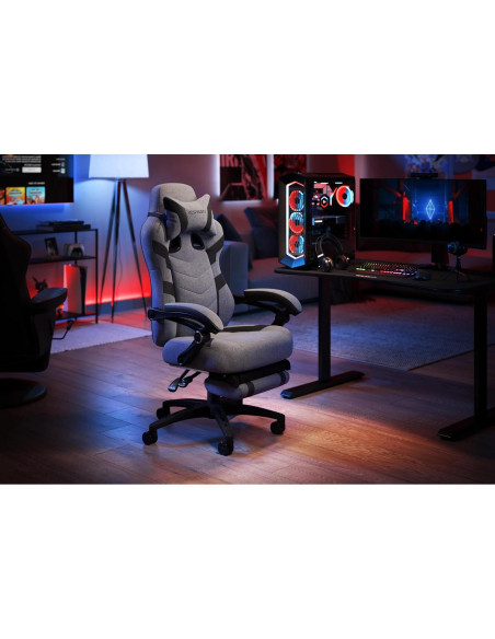 Silla de Juego RESPAWN 110 Pro Reclinable con Reposapiés