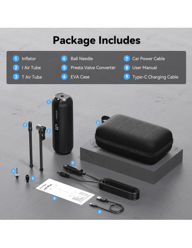 CYCPLUS Inflador de Neumáticos AL1 Inalámbrico 150 PSI