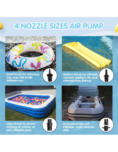 Bomba de Aire Eléctrica Borosino 600W para Inflables