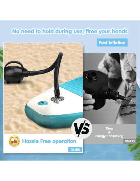 Bomba de Aire Eléctrica Borosino 600W para Inflables