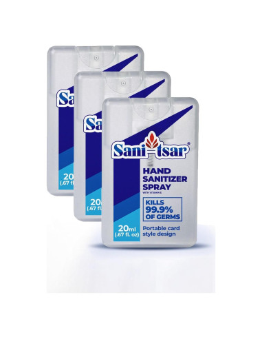 Spray Desinfectante de Manos Sani-Tsar 20ml Pack 3 Viaje