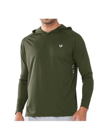 Sudadera con Capucha NORTHYARD UPF 50+ Hombre Verde Militar