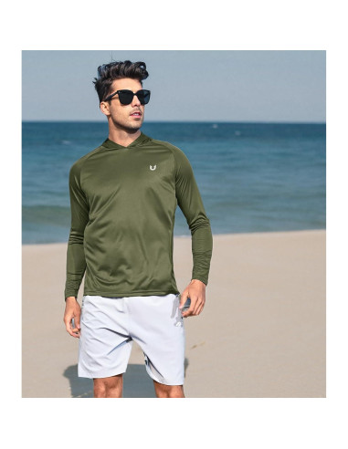 Sudadera con Capucha NORTHYARD UPF 50+ Hombre Verde Militar