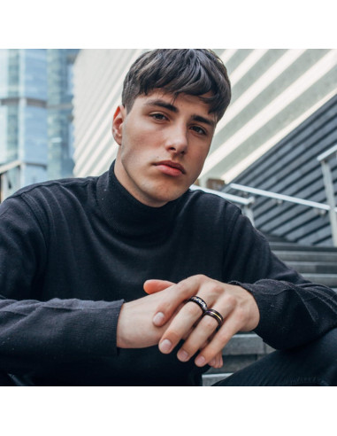 Conjunto de 16 Anillos Fidget Acero Inoxidable Besteel