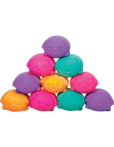 Juguete Sensorial NeeDoh Schylling 3 Mini Funky Pups
