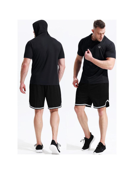 Camiseta Deportiva Neleus Sin Mangas para Hombre - 3 Pzs