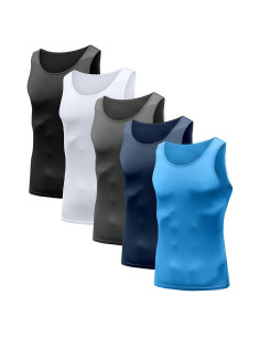 Camiseta de Compresión HIBETY para Hombres 5 Paquetes