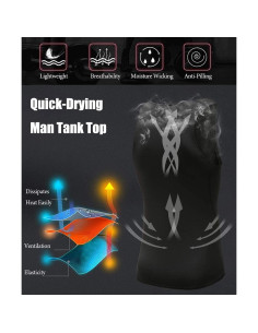 Camiseta de Compresión HIBETY para Hombres 5 Paquetes 2