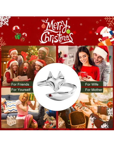 Anillo Abierto de Zorro Jewever en Plata Esterlina 925