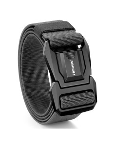 Cinturón FAIRWIN táctico de nylon elástico 115 cm gris