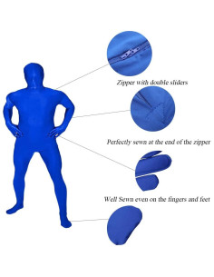 Disfraz Zentai Spandex Unisex Aniler Verde Talla Pequeña 2