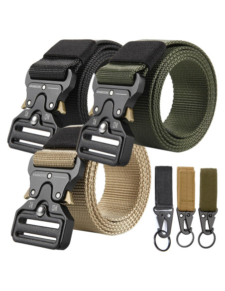 Cinturón Táctico KingMoore 3 Pack Nylon Ajustable