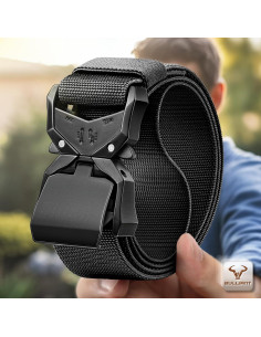 Cinturón Táctico Bulliant Elástico Nylon Militar 3,81 cm 2