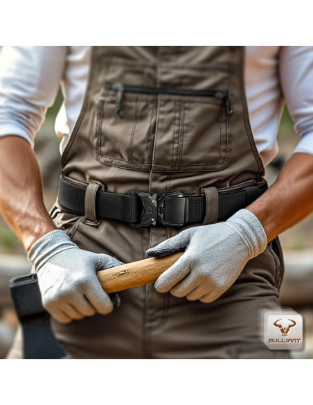 Cinturón Táctico Bulliant Elástico Nylon Militar 3,81 cm