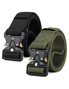 Cinturones Tácticos MOZETO para Hombres 2 Pcs Nylon 3.81 cm