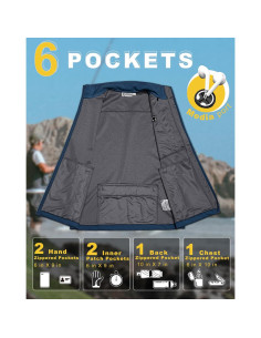 Chaleco de golf 33,000ft para hombres a prueba de viento 2