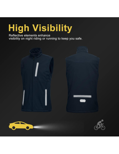 Chaleco de golf 33,000ft para hombres a prueba de viento