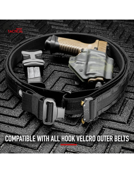 Cinturón Táctico EDC Wolf Tactical Ajustable Negro M