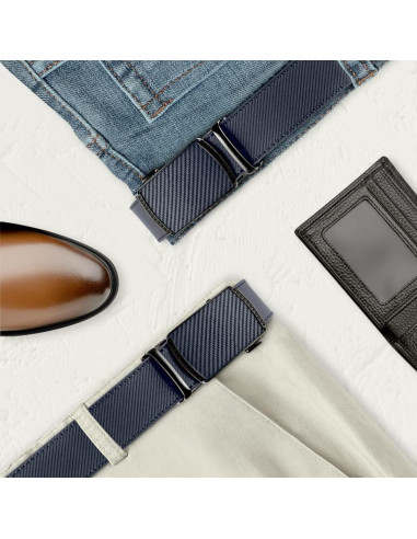 Cinturón DOOPAI de cuero genuino ajustable 3,49 cm