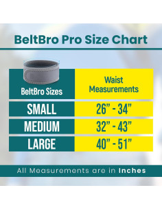 Cinturón BeltBro Pro Elástico Invisible Ajustable Gris 2