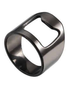 Anillo Abrebotellas Acero Inoxidable SINLEO Color Negro