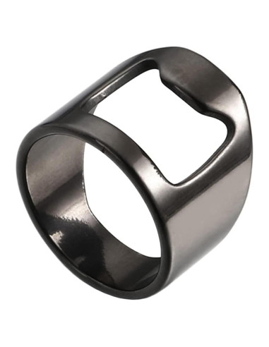 Anillo Abrebotellas Acero Inoxidable SINLEO Color Negro
