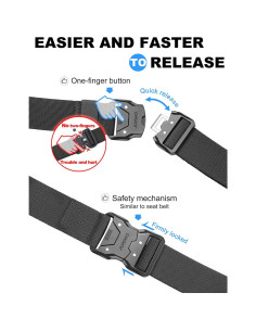 Cinturón Táctico JUKMO de Nylon 3.8 cm para Trabajo Militar 2