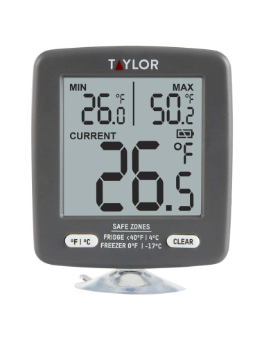 Termómetro Digital para Refrigerador y Congelador Taylor - Pantalla LCD 2"