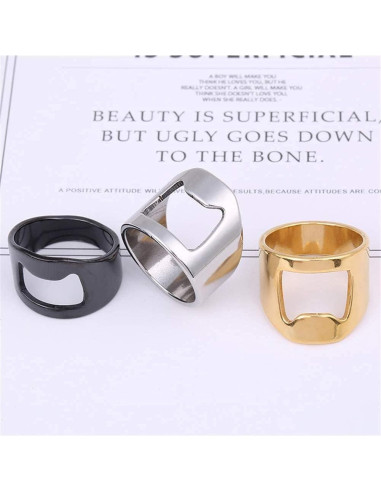 Anillo Abrebotellas INRENG Dorado 9 Creativo para Bar