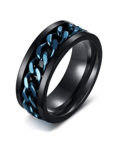 Anillo Fidget MMTTAO Acero Inoxidable 8MM Unisex