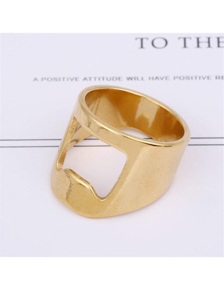 Anillo Abrebotellas INRENG Dorado 9 Creativo para Bar