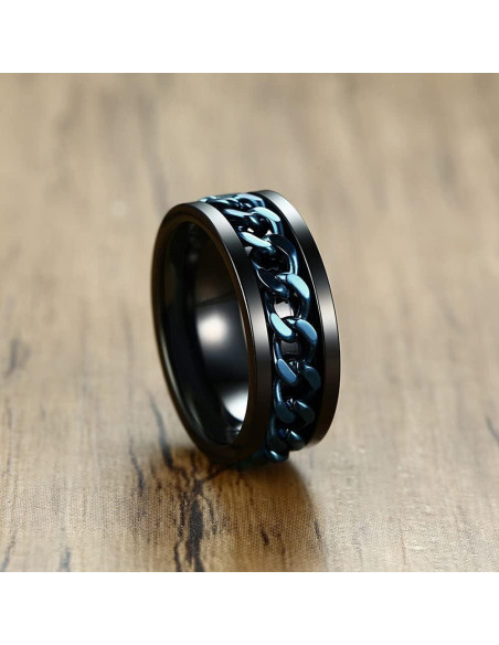 Anillo Fidget MMTTAO Acero Inoxidable 8MM Unisex