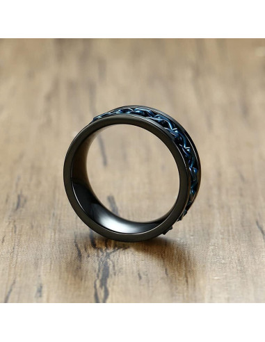 Anillo Fidget MMTTAO Acero Inoxidable 8MM Unisex