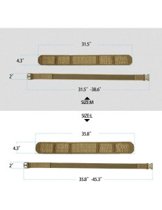 Cinturón Militar Excellent Elite Spanker Molle Acolchado 2