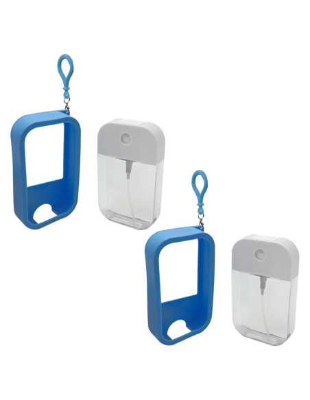 Botellas de Spray Rellenables Zhuohai 38ml Azul - Pack de 2