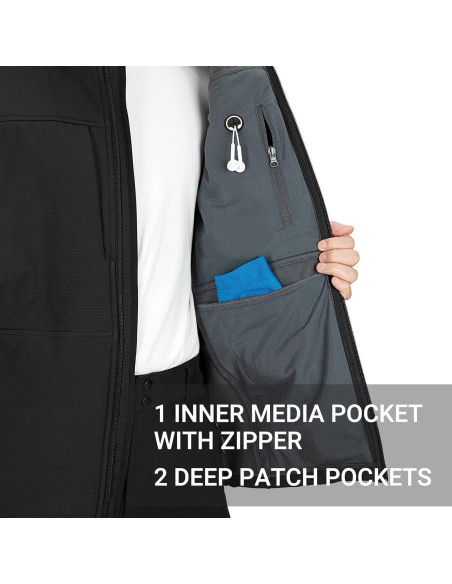 Chaleco de Correr Hombre Outdoor Ventures 7 Bolsillos Ligero