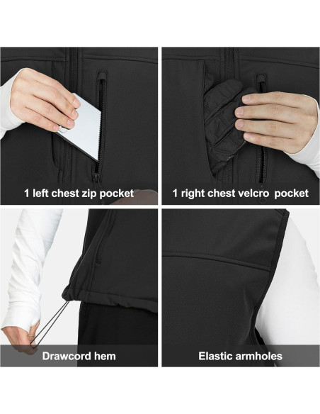 Chaleco de Correr Hombre Outdoor Ventures 7 Bolsillos Ligero