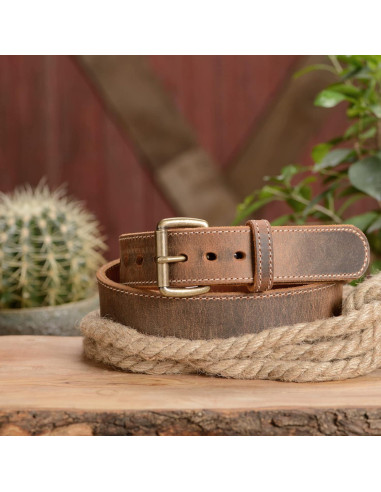 Cinturón Bullhide de cuero para hombres 1.5" ancho resistente