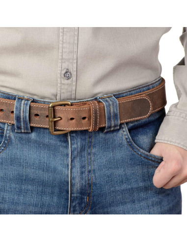 Cinturón Bullhide de cuero para hombres 1.5" ancho resistente